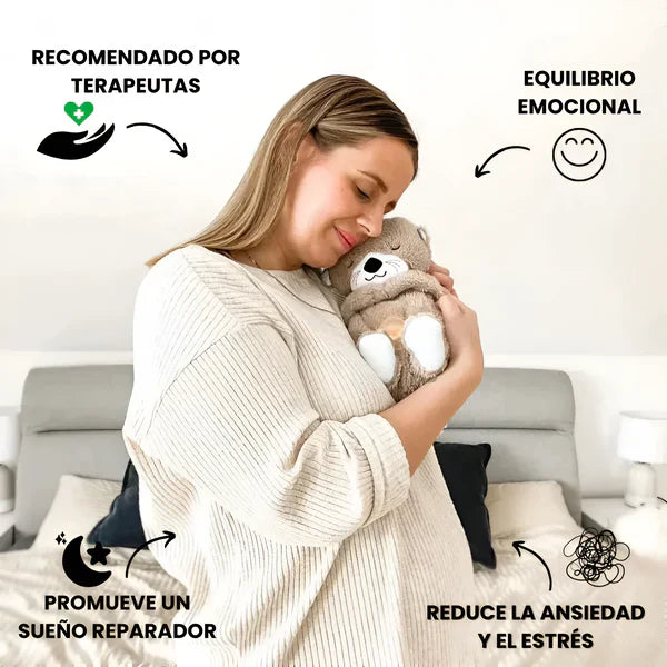 🧸  PELUCHE RELAJANTE CON LUZ Y SONIDO DE RESPIRACIÓN 🧸